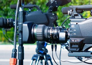 Cameras on a street
